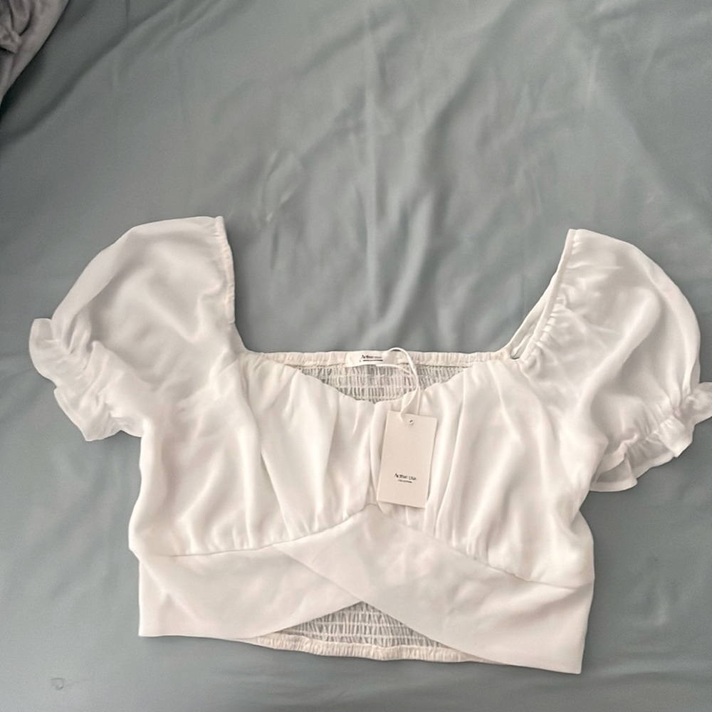 Milkmaid White Crop Top